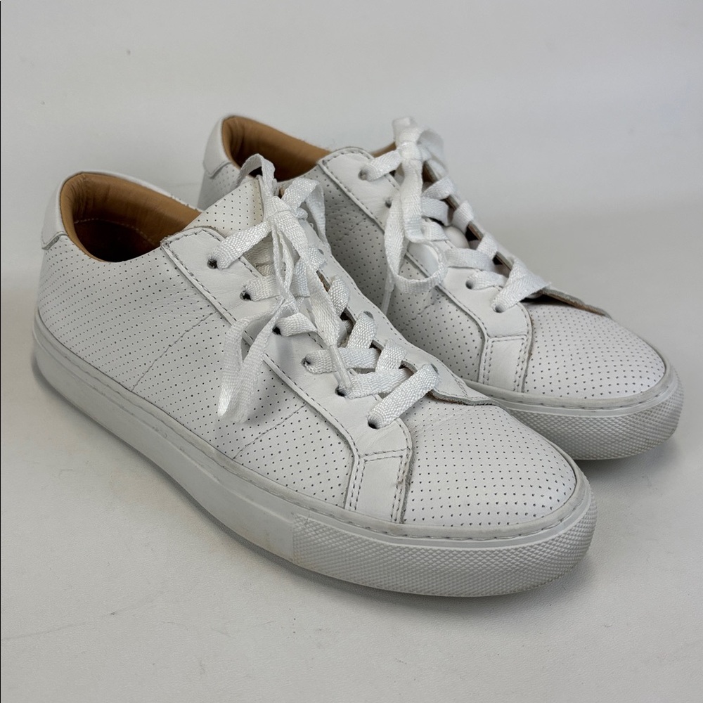 GREATS Brooklyn Royale Italy Leather White Casual Minimalist Sneakers Size 6